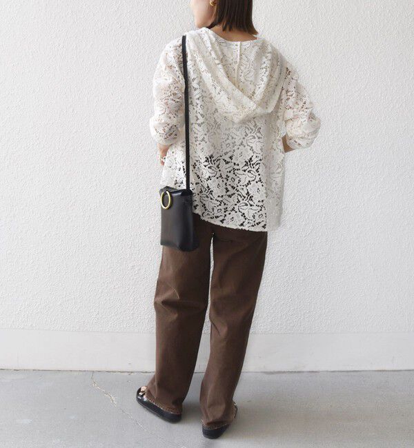 SHIPS for women「〈手洗い可能〉レース ジップアップ パーカ」|パーカー|