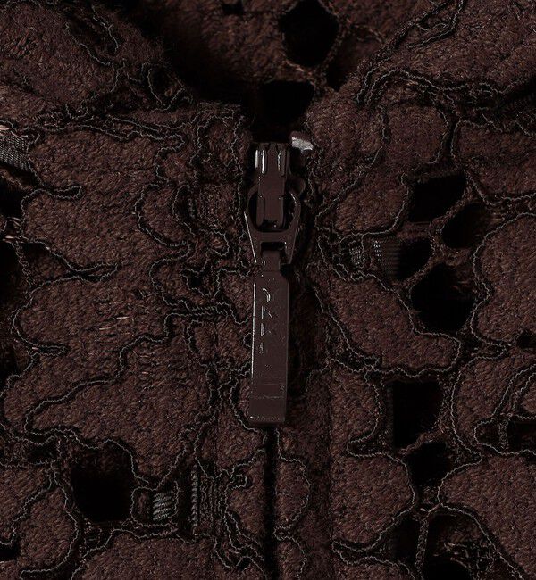 SHIPS for women「〈手洗い可能〉レース ジップアップ パーカ」|パーカー|