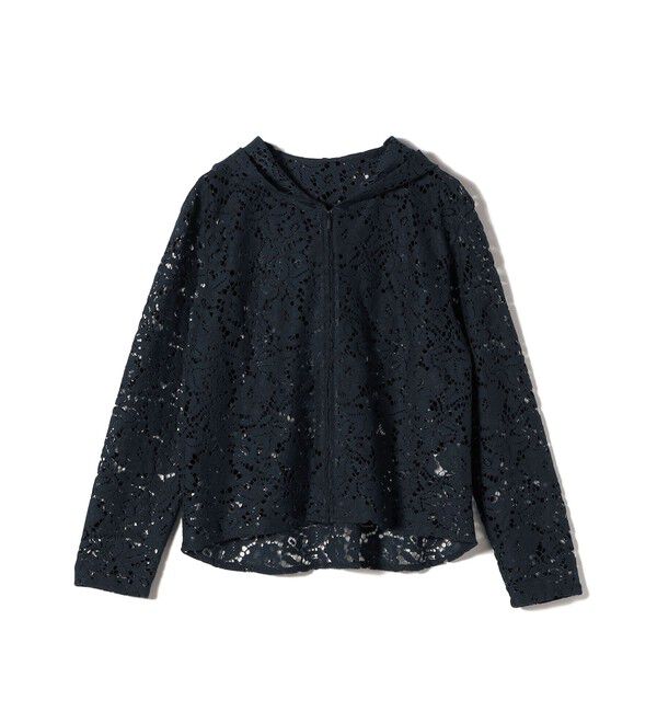 SHIPS for women「〈手洗い可能〉レース ジップアップ パーカ」|パーカー|