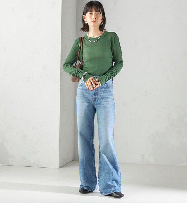 SHIPS for women「s.oyamadaコラボ:〈手洗い可能〉シアー テレコ ロング スリーブ TEE」|Tシャツ・カットソー|