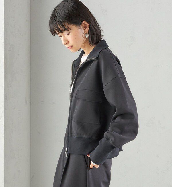 SHIPS for women「s.oyamadaコラボ:〈手洗い可能〉コットン エア ダンボール ブルゾン」|ブルゾン・スタジャン|