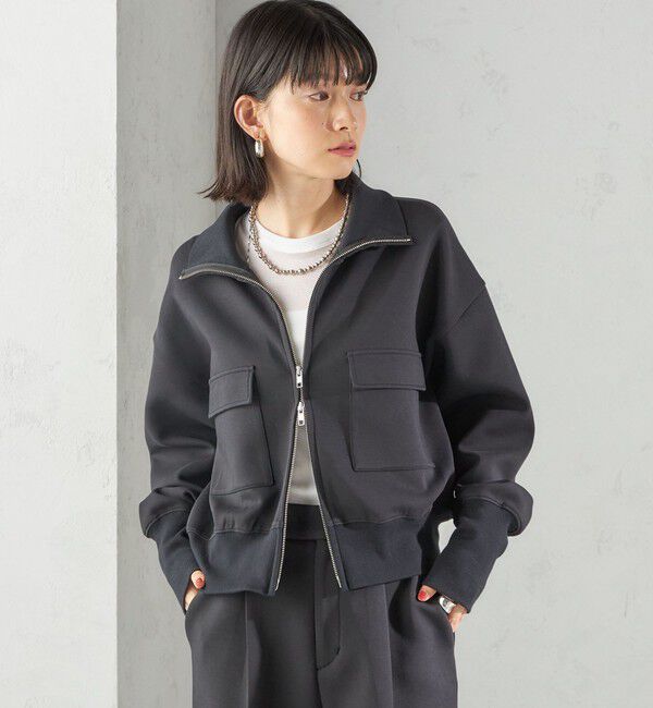 SHIPS for women「s.oyamadaコラボ:〈手洗い可能〉コットン エア ダンボール ブルゾン」|ブルゾン・スタジャン|