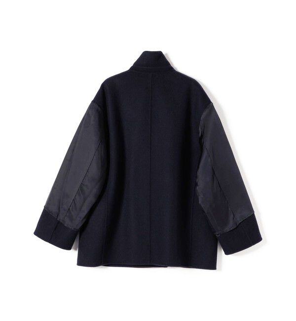 SHIPS for women「SUPER140 ダブル フェイス ショート コート」|ピーコート|