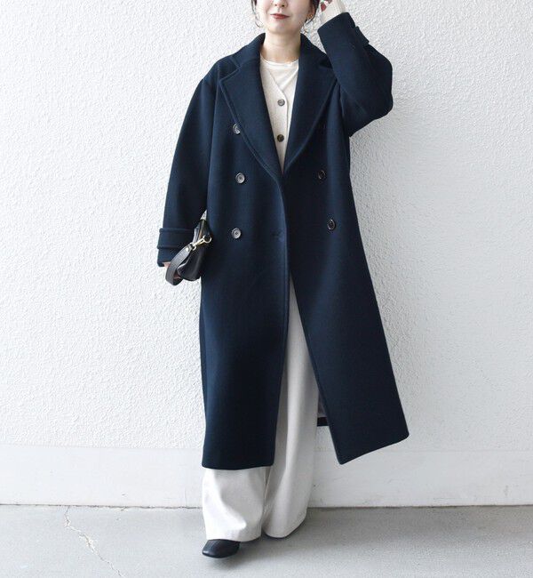 SHIPS any「【WEB限定】SHIPS any: PURE WOOL ロング テーラード コート」|チェスターコート|