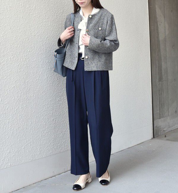 SHIPS Colors 「SHIPS Colors:〈手洗い可能〉シルキー ローン ボウタイ シャツ◇」|シャツ・ブラウス|