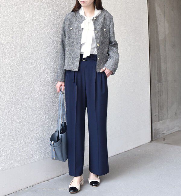 SHIPS Colors 「SHIPS Colors:〈手洗い可能〉シルキー ローン ボウタイ シャツ◇」|シャツ・ブラウス|