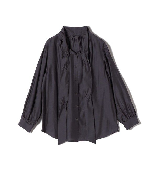 SHIPS Colors 「SHIPS Colors:〈手洗い可能〉シルキー ローン ボウタイ シャツ◇」|シャツ・ブラウス|
