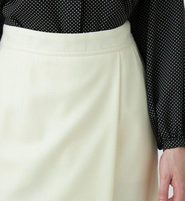 Ballsey「ストレッチボタニー ラップスカート」|フレア|