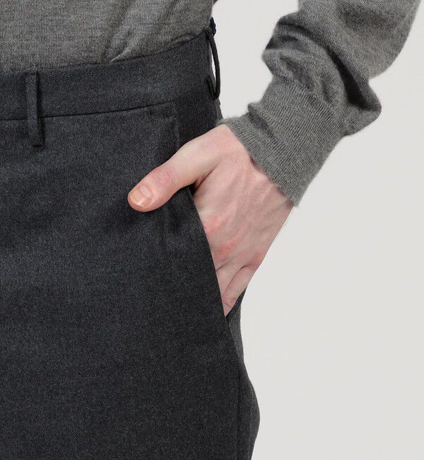 TOMORROWLAND BUYING WEAR「INCOTEX ウールフランネル スリムスラックス」|スラックス|