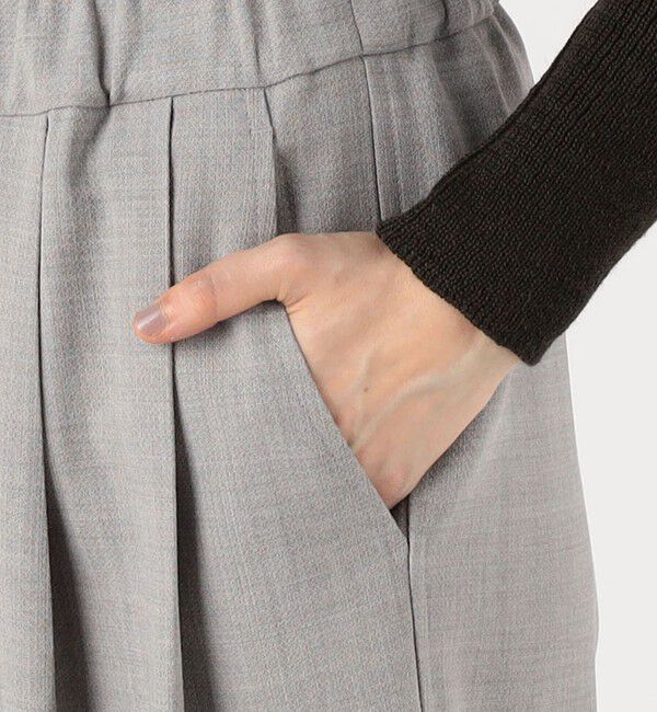 GALERIE VIE「レーヨンウールデラヴェ 2タックギャザーパンツ」|その他|