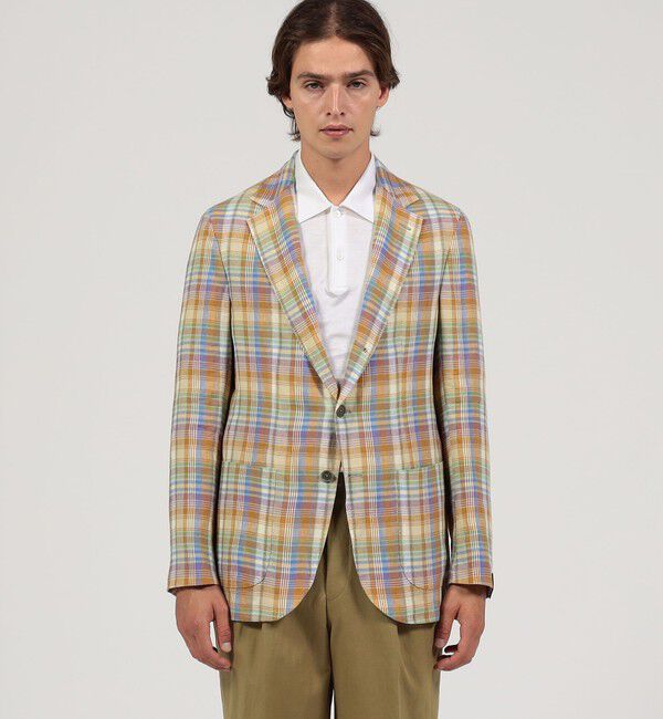 TOMORROWLAND BUYING WEAR「ERRICO FORMICOLA リネンシングル ブレステッド3Bジャケット」|テーラードジャケット|