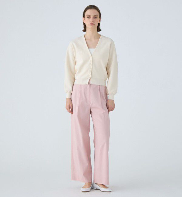 Ballsey「パールコンビ Vネックカーディガン」|カーディガン|