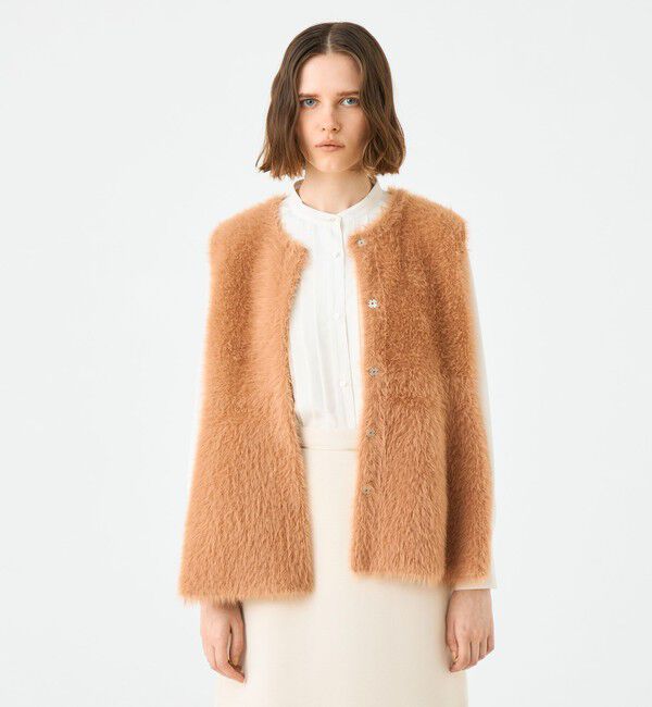 Ballsey「フェザーヤーン ペプラムベスト」|ベスト・ジレ|