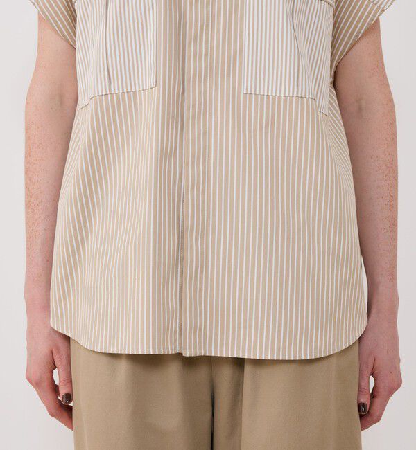 GALERIE VIE「コンパクトポプリン フレンチスリーブシャツ」|シャツ・ブラウス|