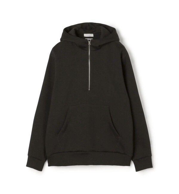 TOMORROWLAND MENS「スビンコットン ダンボール ハーフジップ パーカ」|パーカー|19 ブラック