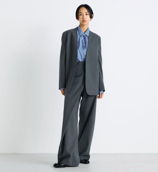 Edition「Super140's ウールトロピカル ラップパンツ」|スラックス|