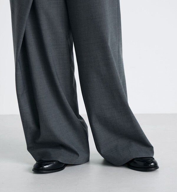 Edition「Super140's ウールトロピカル ラップパンツ」|スラックス|