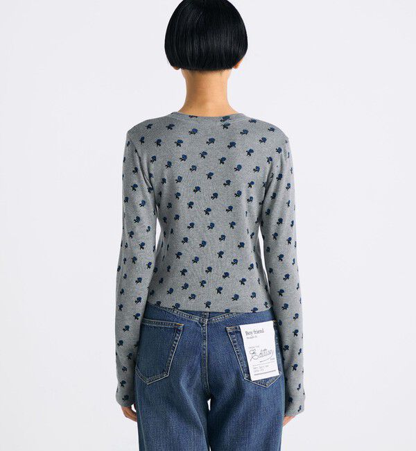 Edition「コットンモダールフライス プリント カーディガン」|Tシャツ・カットソー|