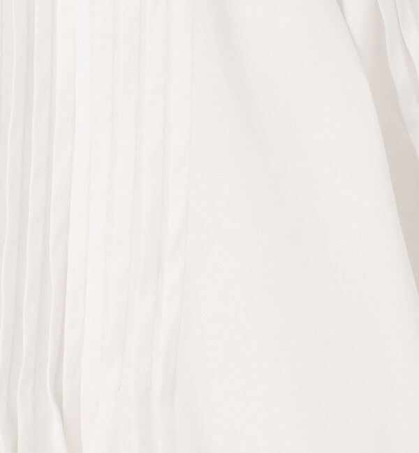 TOMORROWLAND collection「ハイパワーストレッチブロード ピンタックブラウス」|シャツ・ブラウス|