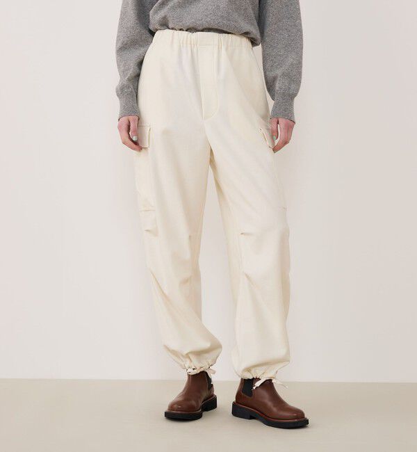 GALERIE VIE「ウールサキソニー イージーカーゴパンツ」|カーゴ|
