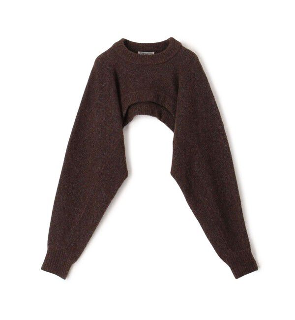 Edition「ウールブークレー クロップドニット」|ニット・セーター|45 ブラウン