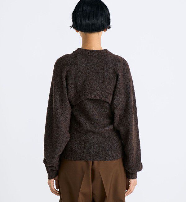 Edition「ウールブークレー クロップドニット」|ニット・セーター|