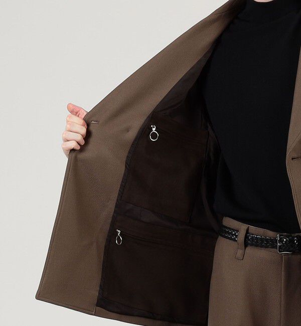 TOMORROWLAND MENS「ウールギャバジン ダブルブレステッド 4Bジャケット」|テーラードジャケット|