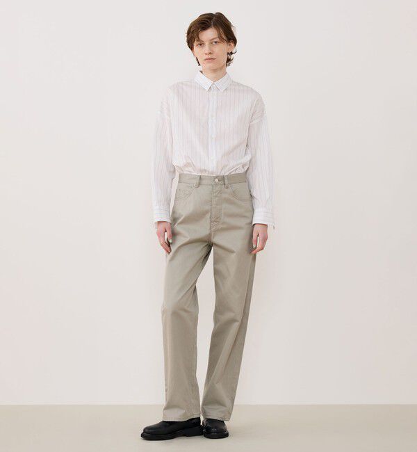 GALERIE VIE「コットンシルクブロード ドロップショルダーシャツ」|シャツ・ブラウス|