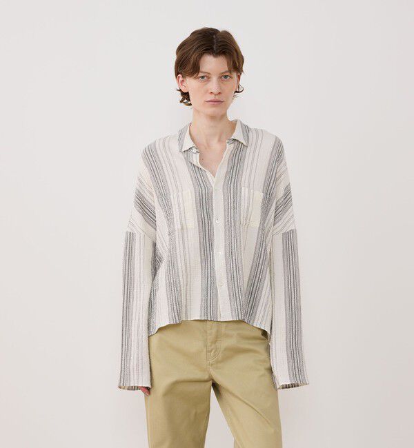 GALERIE VIE「エアリーサッカー ワイドフィットシャツ」|シャツ・ブラウス|