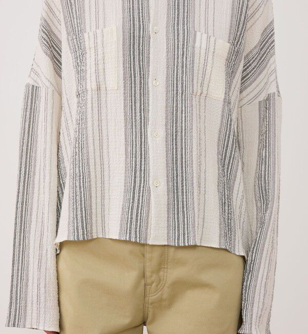 GALERIE VIE「エアリーサッカー ワイドフィットシャツ」|シャツ・ブラウス|