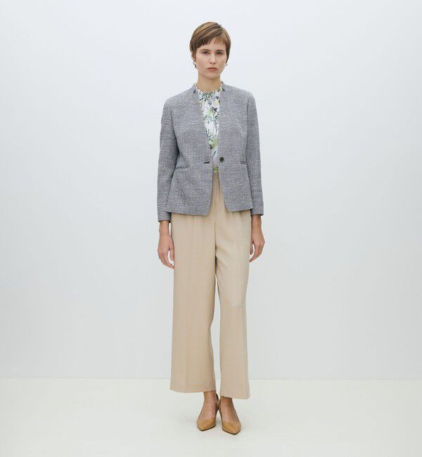 TOMORROWLAND collection「フラットテープ キザミカラージャケット」|ノーカラージャケット|