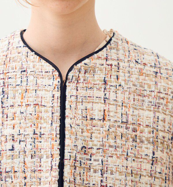 TOMORROWLAND collection「ホロウファンシーツイード トリミングジレ」|ベスト・ジレ|