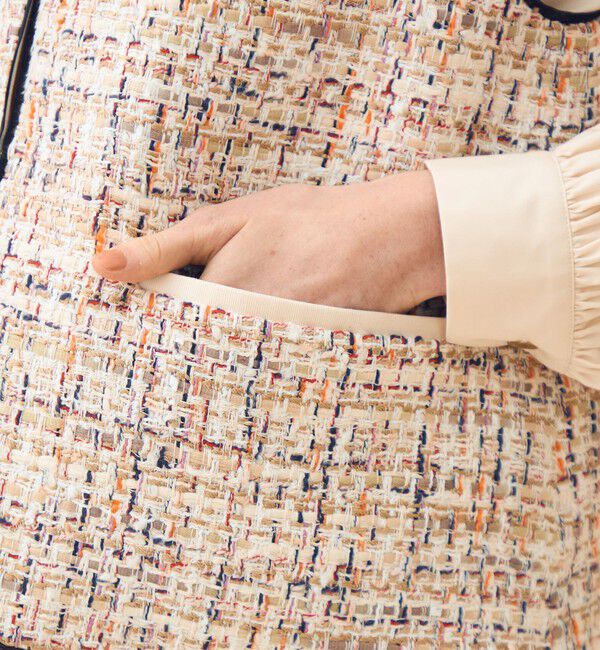 TOMORROWLAND collection「ホロウファンシーツイード トリミングジレ」|ベスト・ジレ|