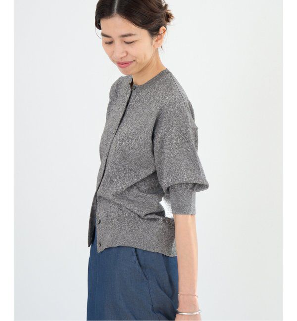 IENA「《追加2》LEVITAクルーカーディガン」|カーディガン|