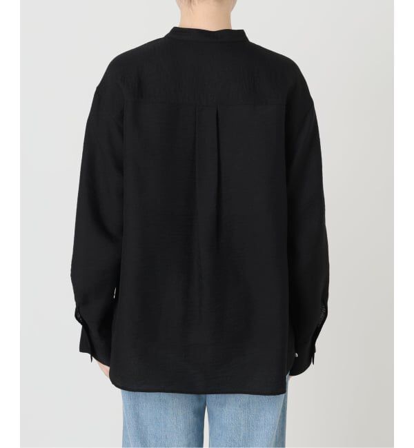 IENA「ジャガードバンドカラーブラウス」|シャツ・ブラウス|