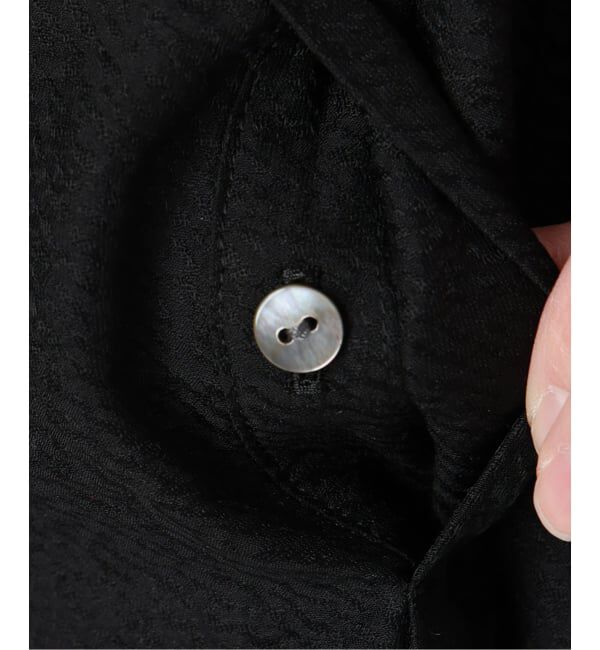 IENA「ジャガードバンドカラーブラウス」|シャツ・ブラウス|