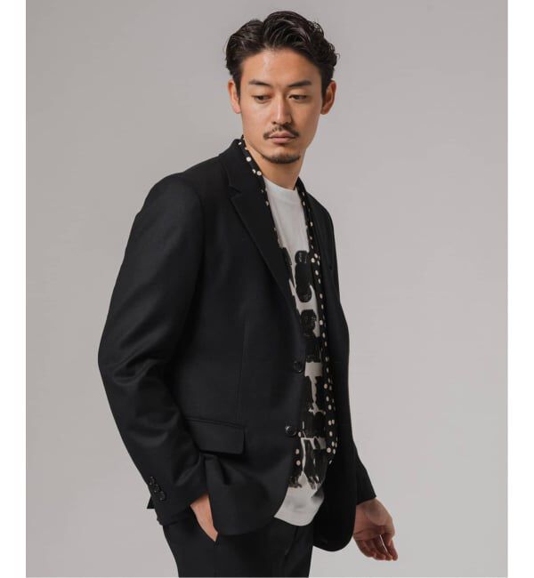 EDIFICE「SUPER 120&rsquo;s ウールサキソニー 2ボタン ジャケット【セットアップ着用可能】」|テーラードジャケット|