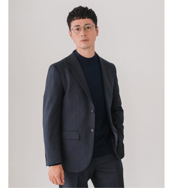 EDIFICE「SUPER 120&rsquo;s ウールサキソニー 2ボタン ジャケット【セットアップ着用可能】」|テーラードジャケット|