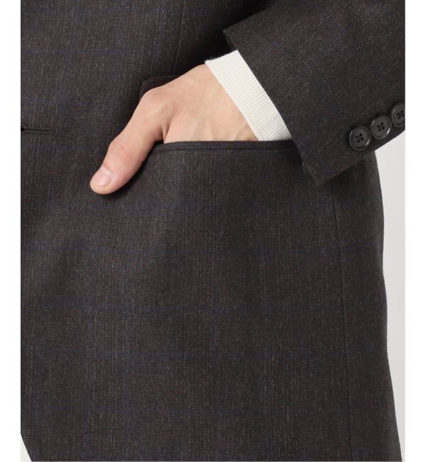 EDIFICE「SUPER 120&rsquo;s ウールサキソニー 2ボタン ジャケット【セットアップ着用可能】」|テーラードジャケット|