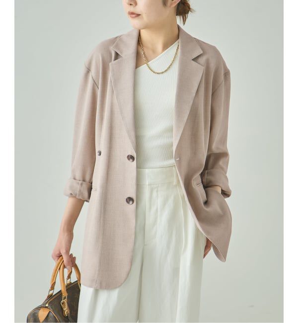 journal standard L'essage「2WAYイージージャケット」|テーラードジャケット|ベージュ