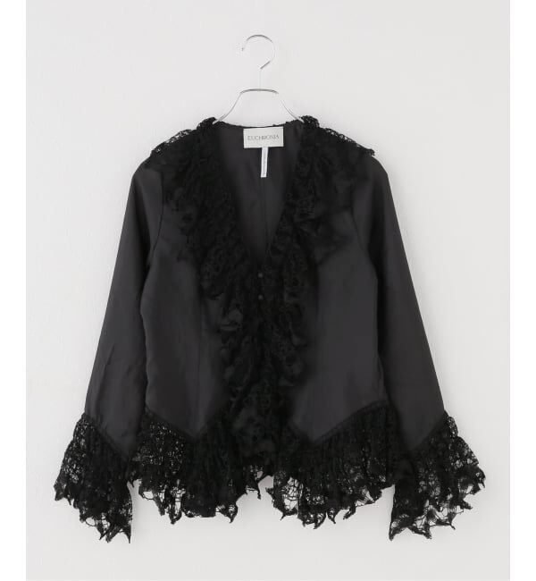 JOURNAL STANDARD「【EUCHRONIA/ユークロニア】 Original Torsion lace blouse」|シャツ・ブラウス|ブラック