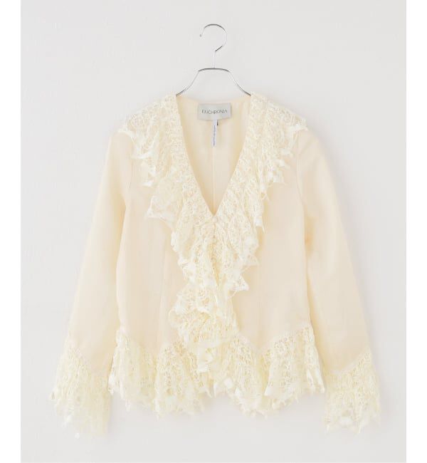 JOURNAL STANDARD「【EUCHRONIA/ユークロニア】 Original Torsion lace blouse」|シャツ・ブラウス|ナチュラル