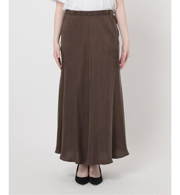 Spick and Span「《追加》ウォッシャブルキュプラフレアスカート」|スカート|