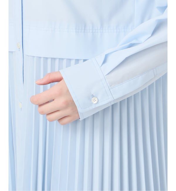 NOBLE「《追加》プリーツシャツワンピース」|ワンピース|