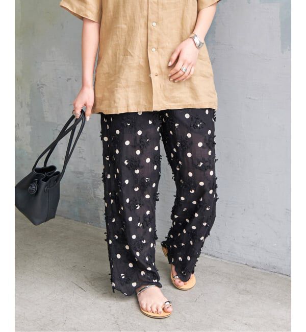 Spick and Span「《追加》crinkle crinkle crinkle 3D embroidery dot pants」|その他|
