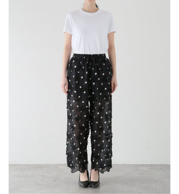 Spick and Span「《追加》crinkle crinkle crinkle 3D embroidery dot pants」|その他|