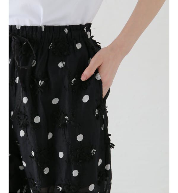 Spick and Span「《追加》crinkle crinkle crinkle 3D embroidery dot pants」|その他|