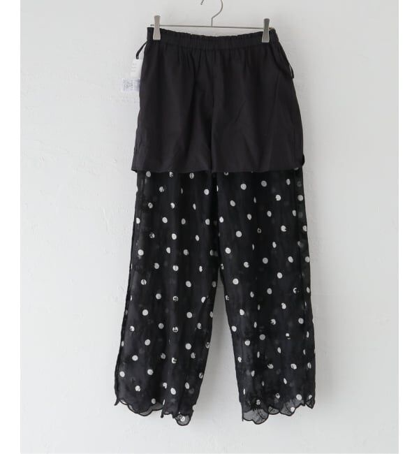 Spick and Span「《追加》crinkle crinkle crinkle 3D embroidery dot pants」|その他|
