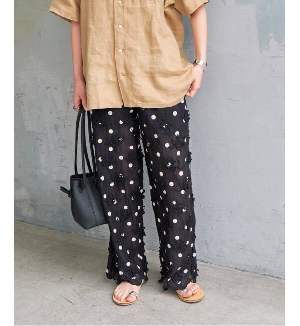 Spick and Span「《追加》crinkle crinkle crinkle 3D embroidery dot pants」|その他|