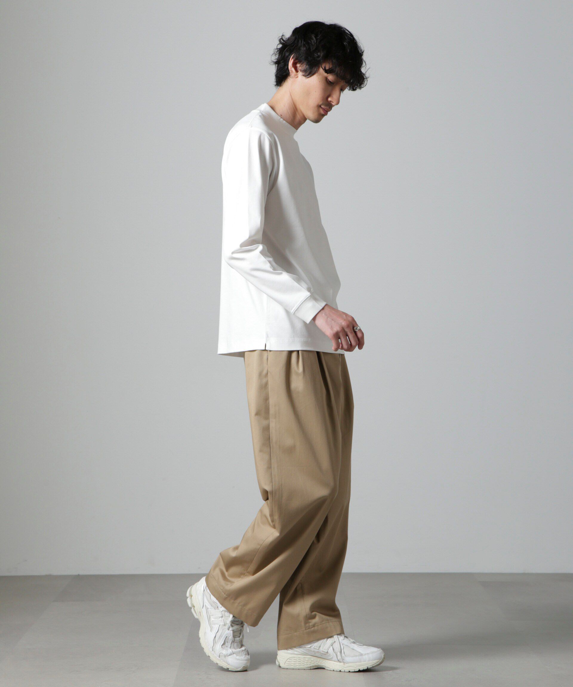 nano･universe「アンチスメルモックネックTシャツ 長袖」|Tシャツ・カットソー|